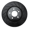 633-63162R Drilled/Slotted Brake Rotor [Black], Fits Select Mercedes-Benz, Position: Rear Right - image 1