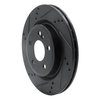 633-63163L Drilled/Slotted Brake Rotor [Black], 2014-2019 Mercedes-Benz, Position: Rear Left - image 2