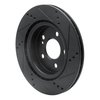 633-63163L Drilled/Slotted Brake Rotor [Black], 2014-2019 Mercedes-Benz, Position: Rear Left - image 4