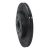 633-63163R Drilled/Slotted Brake Rotor [Black], 2014-2019 Mercedes-Benz, Position: Rear Right - image 2