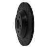 633-63165R Drilled/Slotted Brake Rotor [Black], 2015-2021 Mercedes-Benz, Position: Rear Right - image 2