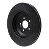 633-63166L Drilled/Slotted Brake Rotor [Black], Fits Select Mercedes-Benz, Position: Rear Left - image 4