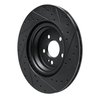 633-63183L Drilled/Slotted Brake Rotor [Black], Fits Select Mercedes-Benz, Position: Rear Left - image 4