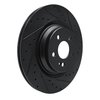 633-63183R Drilled/Slotted Brake Rotor [Black], Fits Select Mercedes-Benz, Position: Rear Right - image 2