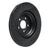 633-63183R Drilled/Slotted Brake Rotor [Black], Fits Select Mercedes-Benz, Position: Rear Right - image 4