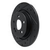 633-63184L Drilled/Slotted Brake Rotor [Black], Fits Select Mercedes-Benz, Position: Rear Left - image 2