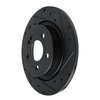 633-63184R Drilled/Slotted Brake Rotor [Black], Fits Select Mercedes-Benz, Position: Rear Right - image 2
