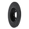 633-63184R Drilled/Slotted Brake Rotor [Black], Fits Select Mercedes-Benz, Position: Rear Right - image 4