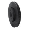 633-63186R Drilled/Slotted Brake Rotor [Black], Fits Select Mercedes-Benz, Position: Front Right - image 2