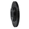 633-65004L Drilled/Slotted Brake Rotor [Black], 1986-1986 GM, Position: Front Left - image 2
