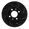 633-65004R Drilled/Slotted Brake Rotor [Black], 1986-1986 GM, Position: Front Right - image 1