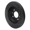 633-65005L Drilled/Slotted Brake Rotor [Black], 1987-1993 GM, Position: Front Left - image 4