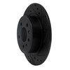 633-65012R Drilled/Slotted Brake Rotor [Black], 1999-2010 GM, Position: Rear Right - image 2