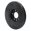 633-65013L Drilled/Slotted Brake Rotor [Black], 1999-2010 GM, Position: Front Left - image 4