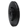 633-65019L Drilled/Slotted Brake Rotor [Black], 2003-2011 GM, Position: Front Left - image 2