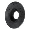 633-67004L Drilled/Slotted Brake Rotor [Black], 1974-1978 Infiniti/Nissan, Position: Front Left - image 4