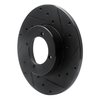 633-67004R Drilled/Slotted Brake Rotor [Black], 1974-1978 Infiniti/Nissan, Position: Front Right - image 2