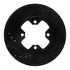 633-67005L Drilled/Slotted Brake Rotor [Black], 1979-1983 Infiniti/Nissan, Position: Front Left - image 1