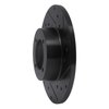 633-67009R Drilled/Slotted Brake Rotor [Black], 1970-1973 Infiniti/Nissan, Position: Front Right - image 2