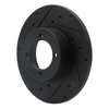 633-67011L Drilled/Slotted Brake Rotor [Black], 1980-1983 Infiniti/Nissan, Position: Front Left - image 2