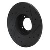 633-67011L Drilled/Slotted Brake Rotor [Black], 1980-1983 Infiniti/Nissan, Position: Front Left - image 4