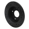 633-67012L Drilled/Slotted Brake Rotor [Black], 1982-1988 Infiniti/Nissan, Position: Rear Left - image 4