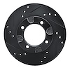 633-67014L Drilled/Slotted Brake Rotor [Black], 1982-1986 Infiniti/Nissan, Position: Front Left - image 1