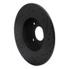 633-67015L Drilled/Slotted Brake Rotor [Black], 1984-1985 Infiniti/Nissan, Position: Rear Left - image 4