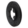633-67017L Drilled/Slotted Brake Rotor [Black], 1984-1989 Infiniti/Nissan, Position: Front Left - image 2