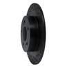 633-67018R Drilled/Slotted Brake Rotor [Black], 1984-1988 Infiniti/Nissan, Position: Rear Right - image 2