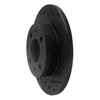 633-67020R Drilled/Slotted Brake Rotor [Black], 1986-2006 Infiniti/Nissan, Position: Front Right - image 2