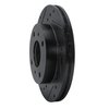 633-67022L Drilled/Slotted Brake Rotor [Black], 1985-1989 Infiniti/Nissan, Position: Front Left - image 2