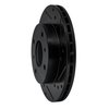 633-67022R Drilled/Slotted Brake Rotor [Black], 1985-1989 Infiniti/Nissan, Position: Front Right - image 2