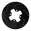 633-67023R Drilled/Slotted Brake Rotor [Black], 1984-1985 Infiniti/Nissan, Position: Front Right - image 1