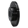 633-67025L Drilled/Slotted Brake Rotor [Black], 1987-1989 Infiniti/Nissan, Position: Front Left - image 2
