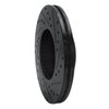 633-67025L Drilled/Slotted Brake Rotor [Black], 1987-1989 Infiniti/Nissan, Position: Front Left - image 4