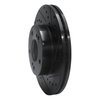 633-67025R Drilled/Slotted Brake Rotor [Black], 1987-1989 Infiniti/Nissan, Position: Front Right - image 2