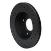 633-67027L Drilled/Slotted Brake Rotor [Black], 1989-1996 Infiniti/Nissan, Position: Front Left - image 4