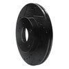 633-67030L Drilled/Slotted Brake Rotor [Black], 1989-1999 Infiniti/Nissan, Position: Front Left - image 2