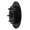 633-67032R Drilled/Slotted Brake Rotor [Black], 1988-1988 Infiniti/Nissan, Position: Rear Right - image 2
