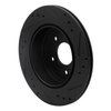 633-67034L Drilled/Slotted Brake Rotor [Black], 1989-1996 Infiniti/Nissan, Position: Rear Left - image 4