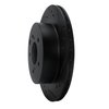 633-67034R Drilled/Slotted Brake Rotor [Black], 1989-1996 Infiniti/Nissan, Position: Rear Right - image 2