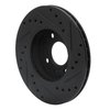 633-67037L Drilled/Slotted Brake Rotor [Black], 1988-2006 Infiniti/Nissan, Position: Front Left - image 4