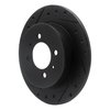 633-67038L Drilled/Slotted Brake Rotor [Black], 1991-1994 Infiniti/Nissan, Position: Rear Left - image 2