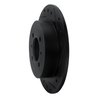 633-67038R Drilled/Slotted Brake Rotor [Black], 1991-1994 Infiniti/Nissan, Position: Rear Right - image 2