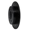 633-67039L Drilled/Slotted Brake Rotor [Black], 1991-2006 Infiniti/Nissan, Position: Rear Left - image 2