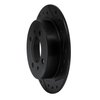 633-67039R Drilled/Slotted Brake Rotor [Black], 1991-2006 Infiniti/Nissan, Position: Rear Right - image 2