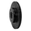 633-67040R Drilled/Slotted Brake Rotor [Black], 1993-2006 Infiniti/Nissan, Position: Front Right - image 2