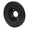 633-67041L Drilled/Slotted Brake Rotor [Black], 1991-1994 Infiniti/Nissan, Position: Front Left - image 4