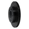 633-67042L Drilled/Slotted Brake Rotor [Black], 1994-1996 Infiniti/Nissan, Position: Front Left - image 2